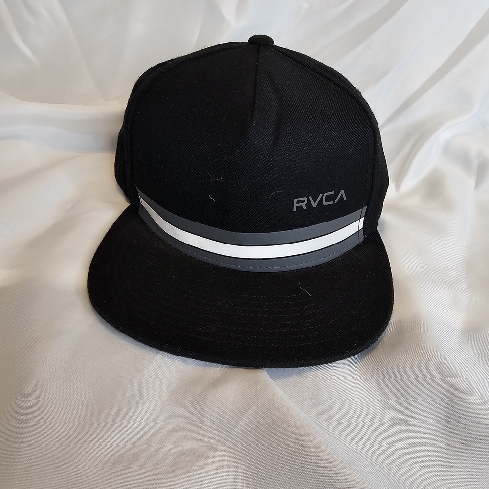 RVCA Black and Gray Men's Ball Cap